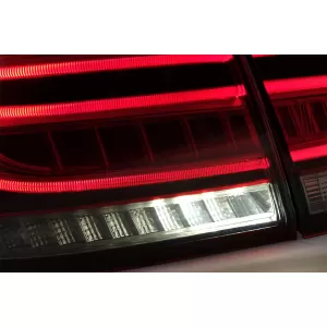 Full LED LightBar Rücklichter für Mercedes M-Klasse W166 2012-2015 rot-Weiss LHD-image-6075031