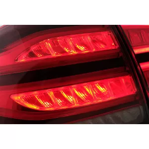 Full LED LightBar Rücklichter für Mercedes M-Klasse W166 2012-2015 rot-Weiss LHD-image-6075033