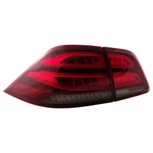 Full LED LightBar Rücklichter für Mercedes M-Klasse W166 2012-2015 rot-Weiss LHD-image-6075035