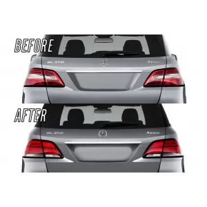 Full LED LightBar Rücklichter für Mercedes M-Klasse W166 2012-2015 rot-Weiss LHD-image-6075039
