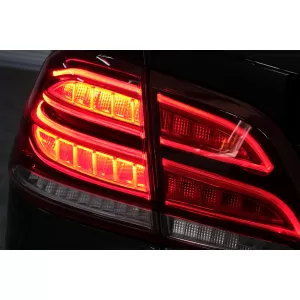 Full LED LightBar Rücklichter für Mercedes M-Klasse W166 2012-2015 rot-Weiss LHD-image-6085985