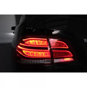 Full LED LightBar Rücklichter für Mercedes M-Klasse W166 2012-2015 rot-Weiss LHD-image-6085988