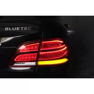 Full LED LightBar Rücklichter für Mercedes M-Klasse W166 2012-2015 rot-Weiss LHD-image-6085991