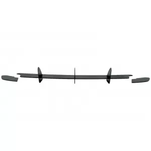 Rear Bumper Extension for Diffuser and Rear Side Splitters suitable for VW Golf VI 6 GTI (2008-2013) Black