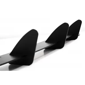 Rear Bumper Extension for Diffuser and Rear Side Splitters suitable for VW Golf VI 6 GTI (2008-2013) Black