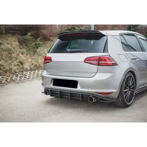 Hintere Stoßstange Erweiterung für Diffusor für VW Golf 7 VII GTI 2013-2016-image-6077187