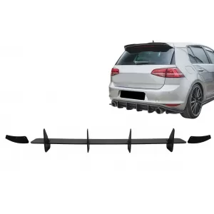 Hintere Stoßstange Erweiterung für Diffusor für VW Golf 7 VII GTI 2013-2016-image-6077585