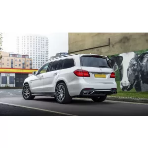Difuzor Bara Spate cu Ornamente Evacuare compatibil cu Mercedes GLS X166 Facelift (09.2015-2019) GLS63 Design-image-6075347