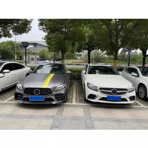 Frontstoßstange für Mercedes C-Klasse W205 S205 A205 C205 2014-2020 GT R Look-image-6079229