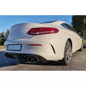 Diffuseur pour Mercedes Classe C C205 A205 Coupé Cabriolet 14-19 Embouts C43 Look-image-6095528