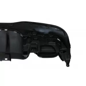 Rear Diffuser with Exhaust Muffler Tips suitable for Mercedes GLE W166 SUV Sport Line (2015-2018)