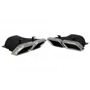 Rear Diffuser with Exhaust Muffler Tips suitable for Mercedes GLE W166 SUV Sport Line (2015-2018)