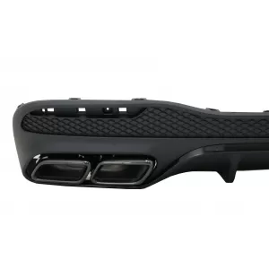 Diffusor Auspuff Tipps für Mercedes GLE W166 SUV Sport Line 2015-2018 Night Package-image-6078234
