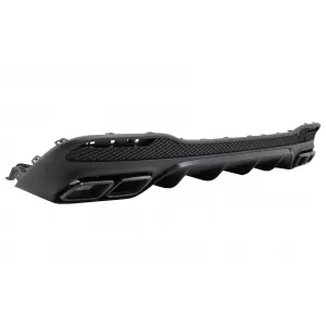 Diffusor Auspuff Tipps für Mercedes GLE W166 SUV Sport Line 2015-2018 Night Package-image-6078235