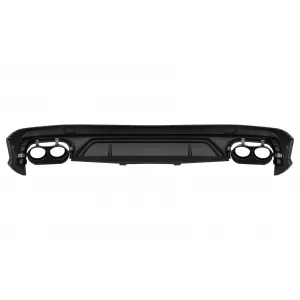 Heckdiffusor Doppelt Auslauf für Audi Q5 SUV FY S-Line 2018-2020 Schwarz Tipps-image-6078698