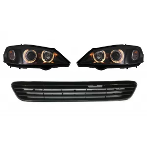 image-1-Angel Eyes fényszóró fekete, jelvény nélküli hűtőráccsal Opel Vauxhall Astra G (1998-2004), jobb- és balkormányos