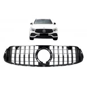 Grila Centrala compatibil cu Meredes GLC X253 C253 Facelift (2020-Up) GTR Panamericana Design Negru Lucios-image-6075927