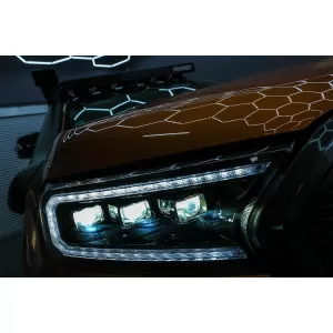 Scheinwerfer LED Dynamisch Startanzeige für Ford Ranger 15-20 LHD Matrix Schwarz-image-6089077