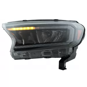 Fényszóró LED fénysorral Ford Ranger (2015-2020) LHD, Teljes Fekete, dinamikus irányjelző-image-6078832
