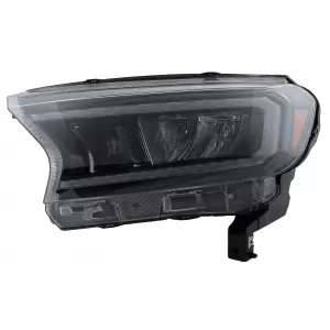 Fényszóró LED fénysorral Ford Ranger (2015-2020) LHD, Teljes Fekete, dinamikus irányjelző-image-6078837