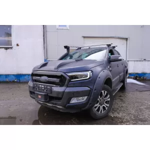Fényszóró LED fénysorral Ford Ranger (2015-2020) LHD, Teljes Fekete, dinamikus irányjelző-image-6091441
