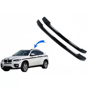 Decorative Roof Rails suitable for BMW X6 E71 E72 (2008-2015) Black
