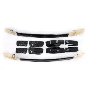 Decorative Roof Rails suitable for BMW X6 E71 E72 (2008-2015) Black