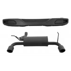 image-52-Heckstoßstange für JEEP Wrangler Rubicon JK 07-17 Auspuff Axle-Back Double