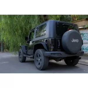 Heckstoßstange für JEEP Wrangler Rubicon JK 07-17 Auspuff Axle-Back Double-image-6075966
