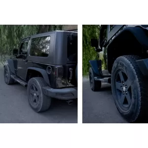 Heckstoßstange für JEEP Wrangler Rubicon JK 07-17 Auspuff Axle-Back Double-image-6075967