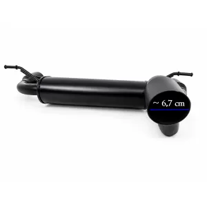 Fém hátsó lökhárító komplett Axle-Back kipufogórendszerrel, JEEP Wrangler / Rubicon JK (2007-2017), dupla kipufogóvég-image-6338453