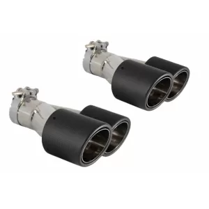 Stoßstange für BMW 5 F10 11-17 M-Performance Look Diffusor Dual Zwilling Tipps Kohlenstoff-image-6076308