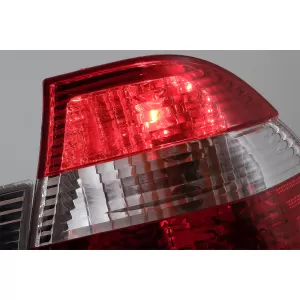Stopuri compatibil cu BMW Seria 3 E46 Sedan (05.1998-08.2001) Rosu & Alb-image-6078564