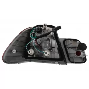 Stopuri compatibil cu BMW Seria 3 E46 Sedan (05.1998-08.2001) Rosu & Alb-image-6078573