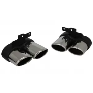 Diffusor & Auspuff Tipps für Audi A6 C8 4K Avantlimousine 2018+ S6 Look Matt-schwarz-image-6080092