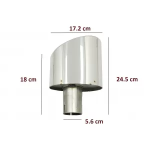 Auspuff Schalldämpfer Tipps Endrohre für Audi A4 B9 2016-2019 A5 F5 2017-2019 Chrom-image-6079520