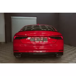 Auspuff Schalldämpfer Tipps Endrohre für Audi A4 B9 2016-2019 A5 F5 2017-2019 Chrom-image-6102111