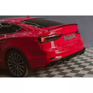 Auspuff Schalldämpfer Tipps Endrohre für Audi A4 B9 2016-2019 A5 F5 2017-2019 Chrom-image-6102112