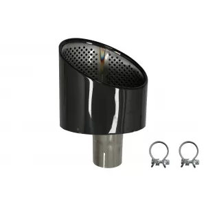 Auspuff Schalldämpfer Tipps Endrohre für Audi A4 B9 2016-2019 A5 F5 2017-2019 Schwarz-image-6079533