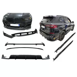 Aero Body Kit suitable for BMW X5 G05 (2018-2022) M-Tech Black Knight Design Carbon Fiber