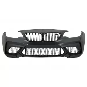 image-59-Stoßstange für BMW 2er F87 M2 2016-2020 Nierengitter Doppelstreifen M2C Look