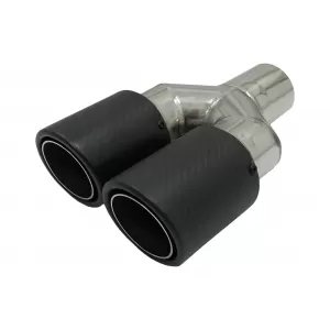 Universal Auspuff Schalldämpfer Tipp Matte Kohlefaser Einlass 5,8 cm Linke Seite-image-6080704