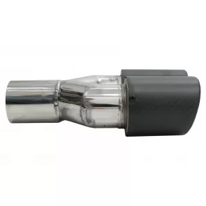 Universal Auspuff Schalldämpfer Tipp Matte Kohlefaser Einlass 5,8 cm Linke Seite-image-6080708