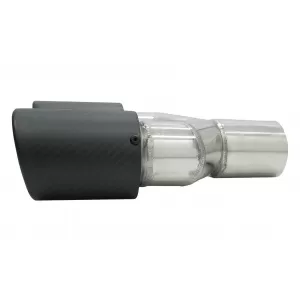 Universal Auspuff Schalldämpfer Tipp Matte Kohlefaser Einlass 5,8 cm Linke Seite-image-6080709