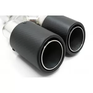 Universal Auspuff Schalldämpfer Tipp Matte Kohlefaser Einlass 5,8 cm Linke Seite-image-6080712