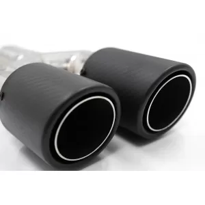 Universal Auspuff Schalldämpfer Tipp Matte Kohlefaser Einlass 5,8 cm Linke Seite-image-6080713