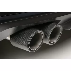 Universal Auspuff Schalldämpfer Tipp Matte Kohlefaser Einlass 5,8 cm Linke Seite-image-6080715