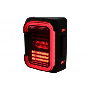 Stopuri Full LED compatibil cu JEEP Wrangler JK (2007-2017) Fumuriu-image-6080636
