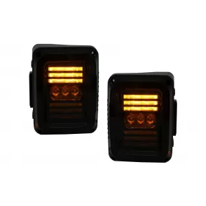 Stopuri Full LED compatibil cu JEEP Wrangler JK (2007-2017) Fumuriu-image-6080637
