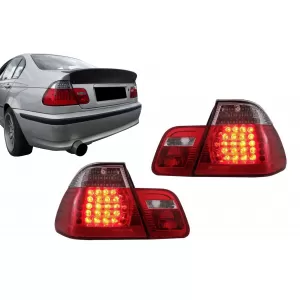 Stopuri LED compatibil cu BMW Seria 3 E46 Limuzina 4Usi (09.2001-03.2005) Rosu Clar-image-6079117